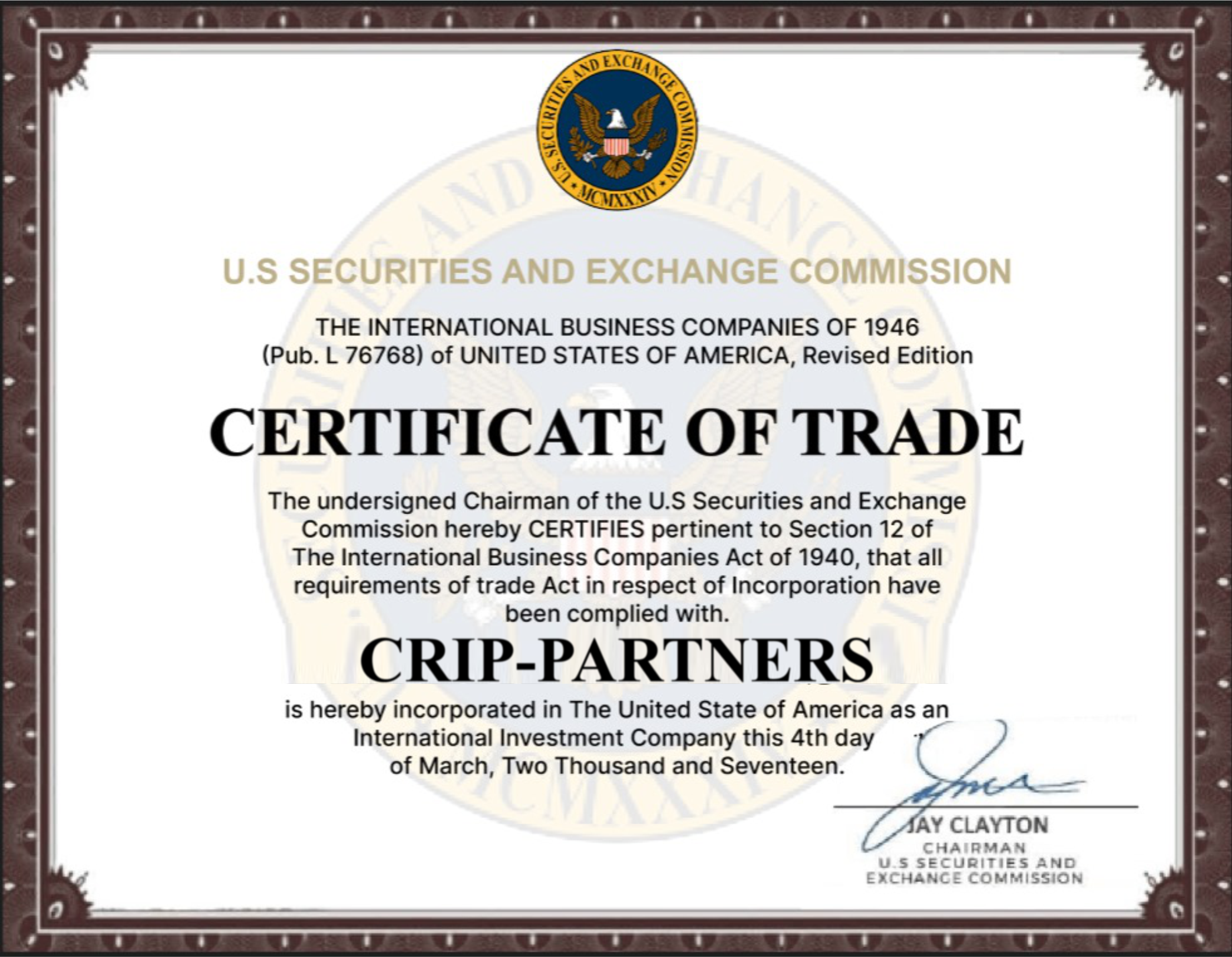 Trading License